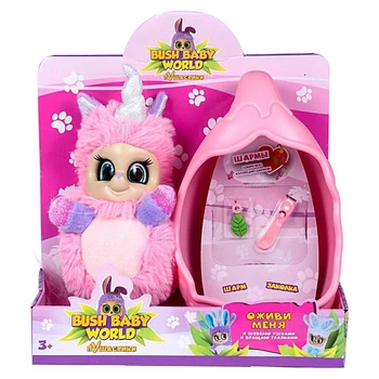 

Soft toy "Unicorn Ula" with sleeping cocoon, hair clip, 20 cm