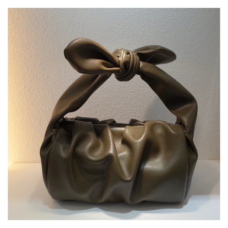 

2020 Fold Cloud Totes Bags for Women Underarm Bag PU Leather Womens Handbags Evening Clutch Purses Lady Dumplings Handbags New