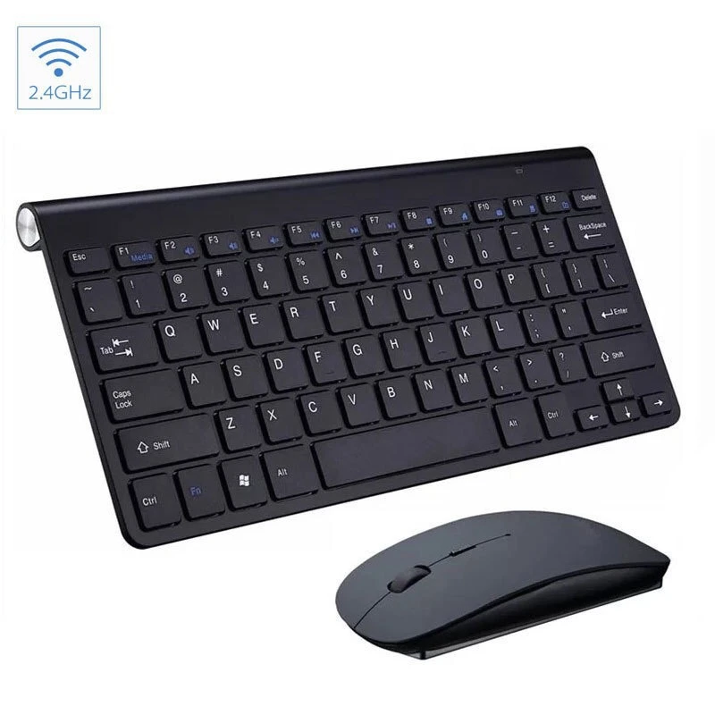 Wireless Keyboard and Mouse Combo Mini Spanish Korean Russian Hebrew Arabic Keyboard Mouse Set Kit For Notebook Laptop Mac magic keyboard pc Keyboards