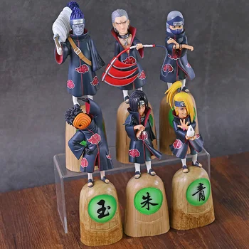 

Naruto Shippuden Akatsuki Uchiha Obito Itachi Deidara Hoshigaki Kisame Hidan Kakuzu PVC Figure Collectible Figurine Toy