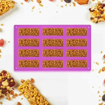 

3pcs Silicone 12 With 3D Rectangular Sugar Mold, Cake Mold, Jelly, Chocolate Mold, Soap Mold DIY Tool