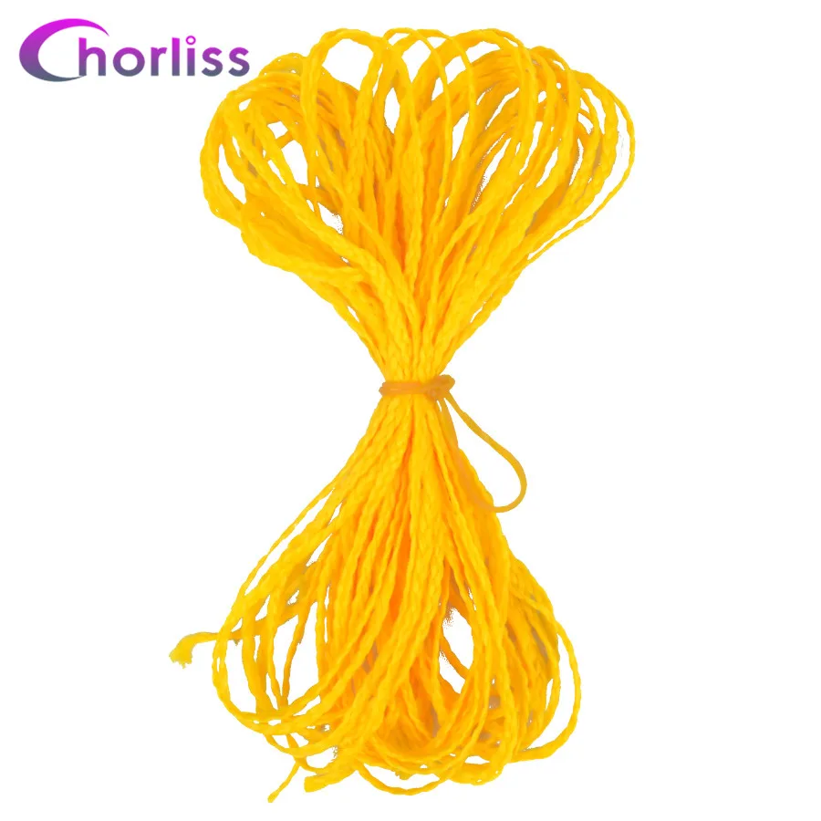 Yellow F17 Zizi косички, тонкие, микро, вязанные крючком косички, синтетические волосы для наращивания, Chorliss, серые, фиолетовые, розовые, светлые, коричневые, каштановые, вязанные волосы - Цвет: Yellow F17