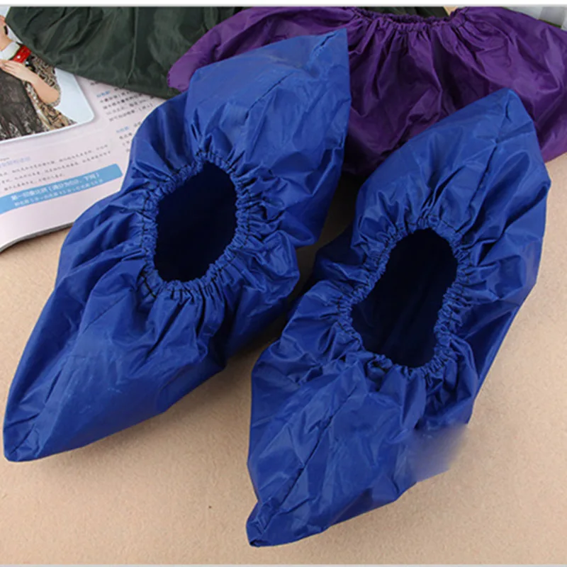 Чехлы для обуви многократного применения унисекс галоши для защиты от дождя водонепроницаемые противоскользящие бахилы мешки для хранения обуви органайзеры 30x14 см