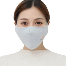 1 шт., женская маска для лица, зимняя, теплая, хлопковая, ветрозащитная, моющаяся, регулируемая, Ушная, респиратор