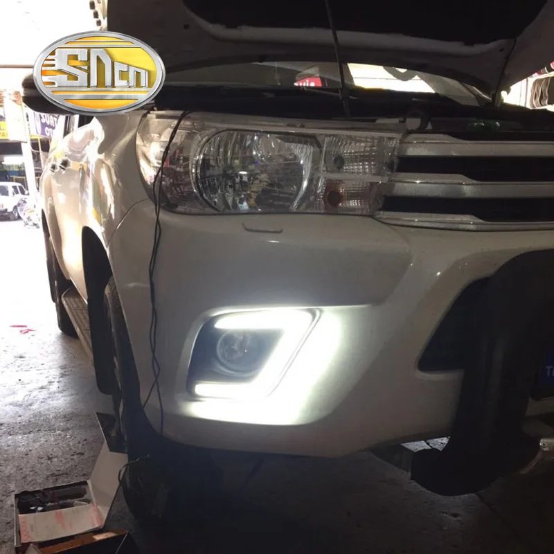 Для Toyota Hilux Revo Vigo 2015 2016 2 шт. Автомобильный светодиодный дневный ходовой