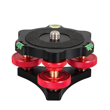 

LP-64 With 3/8 Screw DSLR Camera Accessories For DV Projector Tripod Leveling Base Tri-wheel Bubble Leverler Lightweight