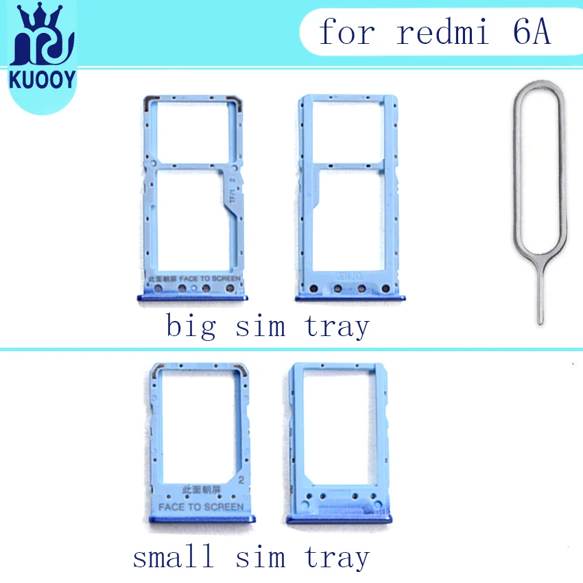 Адаптеры для sim-карт Redmi6A для Xiaomi Redmi 6A/Redmi 6 sim карты слот, разъем для лотка держатель адаптеров Замена Корпус Запчасти