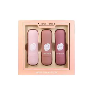 

3pcs Lipstick Waterproof Lip Stick Sexy Red Lip Tint Gift Matte Lipstick Beauty Make Pigments Makeup Up Set Lipstick Z0B8