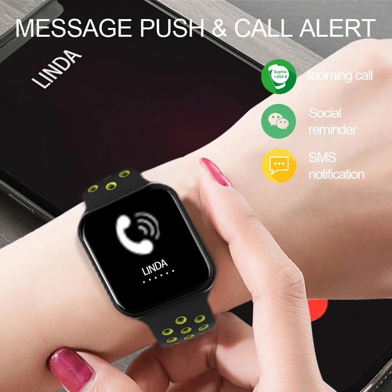 UTELITE F8 Sport Smart Watch IP67 Waterproof Fitness tracker Men Women Heart rate Blood pressure Smartwatch Support IOS Android