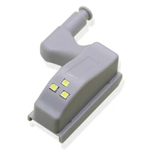 Шарнир для кухонного шкафа светодиодный светильник s Шкаф внутренний умный датчик Автоматический переключатель светильник с батареей светящаяся лампа Cocina