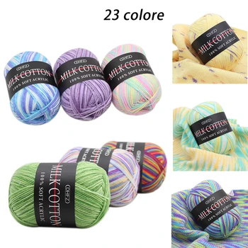 

Winter DIY Soft Milk Cotton Yarn Baby Wool Yarn for Knitting Hand Knitted Blanket Sweater Scarf Doll Crochet Yarn