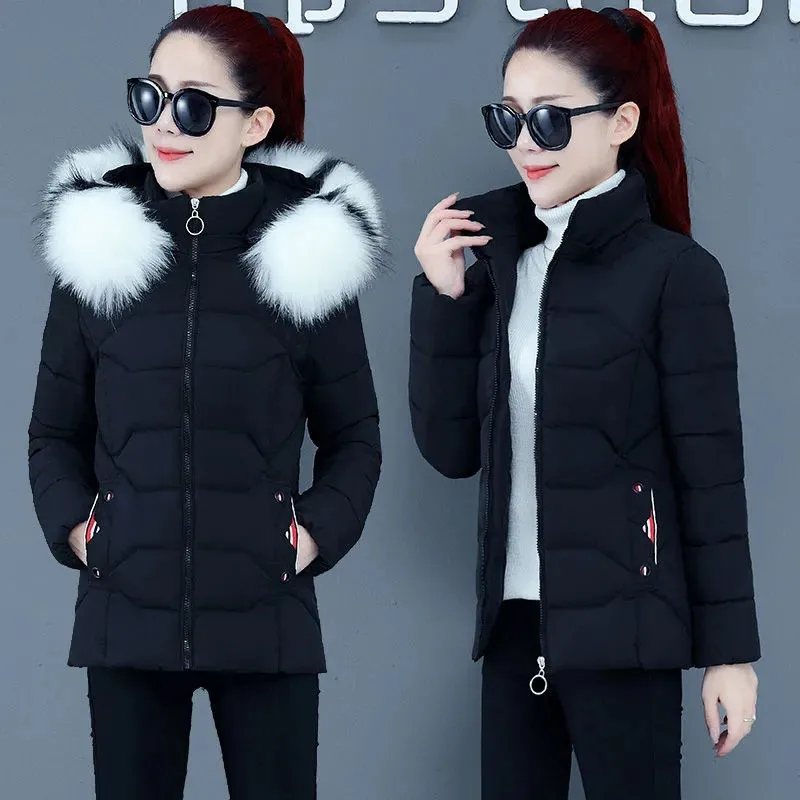 

2022 New Cotton-Padded Jacket Women Short Outwear WWinter Ladies Clothing Down Cotton Parkas Female Down Coat Women Parkas A333