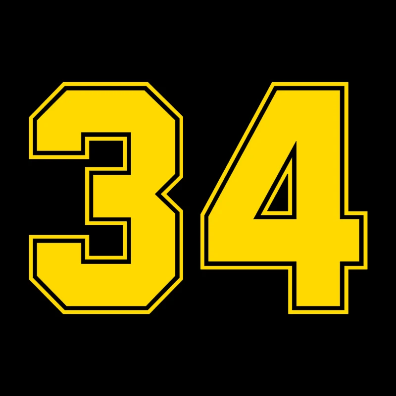 CK3066# Various Sizes figure Number 34 funny car sticker