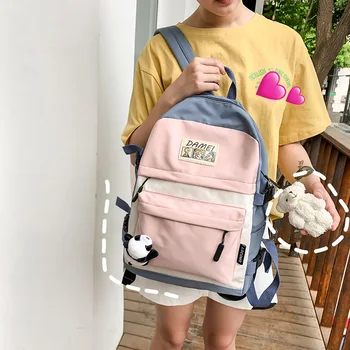

Schoolbag Summer Cute Soft Girl Japanese-Style Ins Wind Girl'S Pericardial Mori Series Korean-Style Versatile Backpack