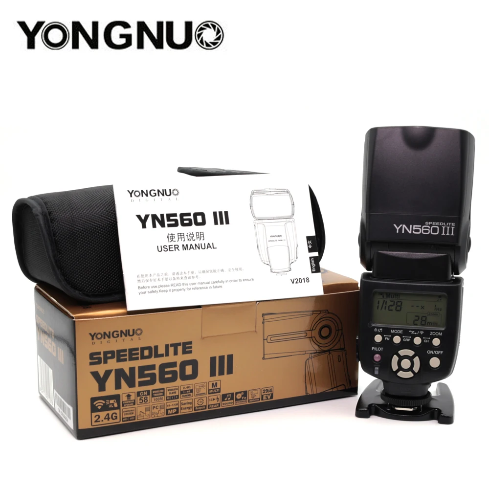 Yongnuo YN560 III YN560III вспышка 2 4G Беспроводная Master & Group photo Speedlite для Nikon Canon Pentax Olympus sony DSLR