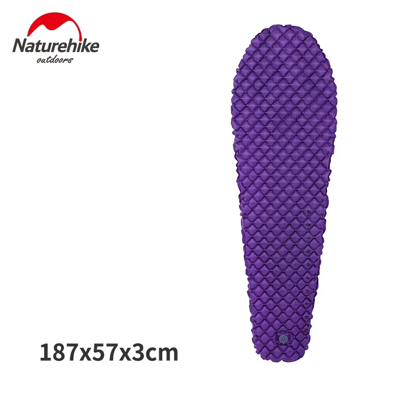 Naturehike Utralight Открытый походный коврик ТПУ Opblaasbare Matras 1 Persom Сверхлегкий Draagbare Slaapmatje Luchtbed Nieuwe - Цвет: purple