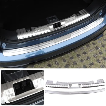 

For Ford Kuga Escape 2020 Steel Rear Boot Trunk Inner & Outer Bumper Protector Guard Sill Plate Cover 2PCS Car Accessories