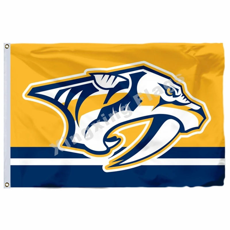 D1 Флаг Nashville Predators 3ft x 5ft полиэстер баннер Nashville Predators Летающий Размер № 4 90X150 см пользовательский флаг - Цвет: D1