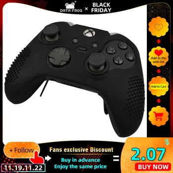 

Data Frog Silicone Case Protective Skin Cover Wrap Case For Xbox One Elite Controller Joystick Gel Rubber With 2Pcs Thumb Sticks