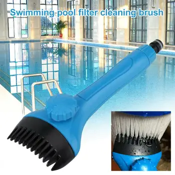 

1pc Reusable Swimming Pool Filter Cartridge Filter Pool Cleaner Filter With Comb Cleaning Brush Pool Accessories Tools