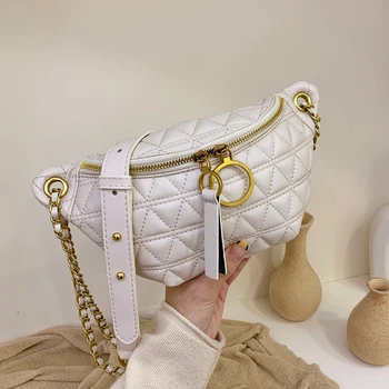 

Disco Mini Bag Female 2020 New Fashion Korean Style All-match Messenger Bag Rhombus Chain Shoulder Bag Fashion Chest Bag