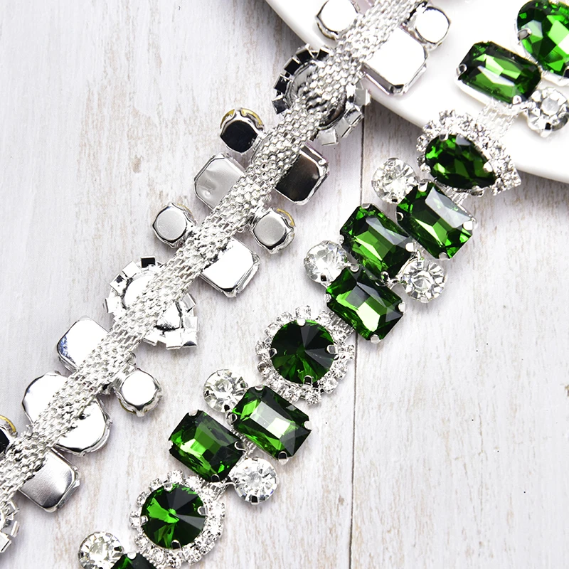 Catena Di Cristallo Diamante/Rhinestone Colorata Per Torte Base - Foto 7