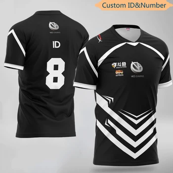 

DOTA2 CSGO Esports Spieler Jersey Uniform Team AG VICI Gaming Player V-neck Print Regular Sleeve Short Polyester Broadcloth