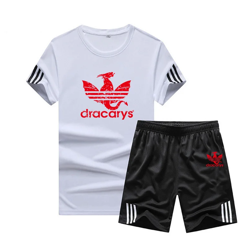 

Men's Outdoor Training T-Shirt + Shorts Set Men's Running Personality Football Basketball Jersey Set Sportswear