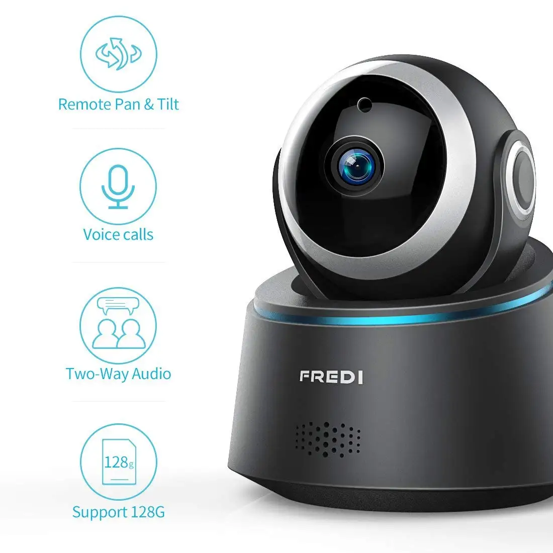FREDI 1080P Беспроводной Детский монитор WiFi камера безопасности инфракрасное ночное