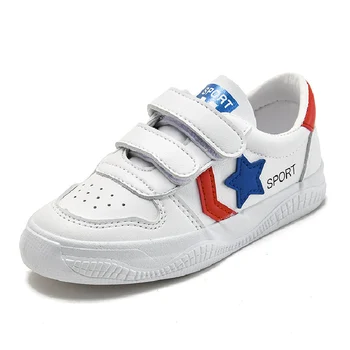 

Kids Running Tennis Shoes Lightweight Casual Walking Sneakers For Boys And Girls Microfiber Leather sneakers With Glitter Stars