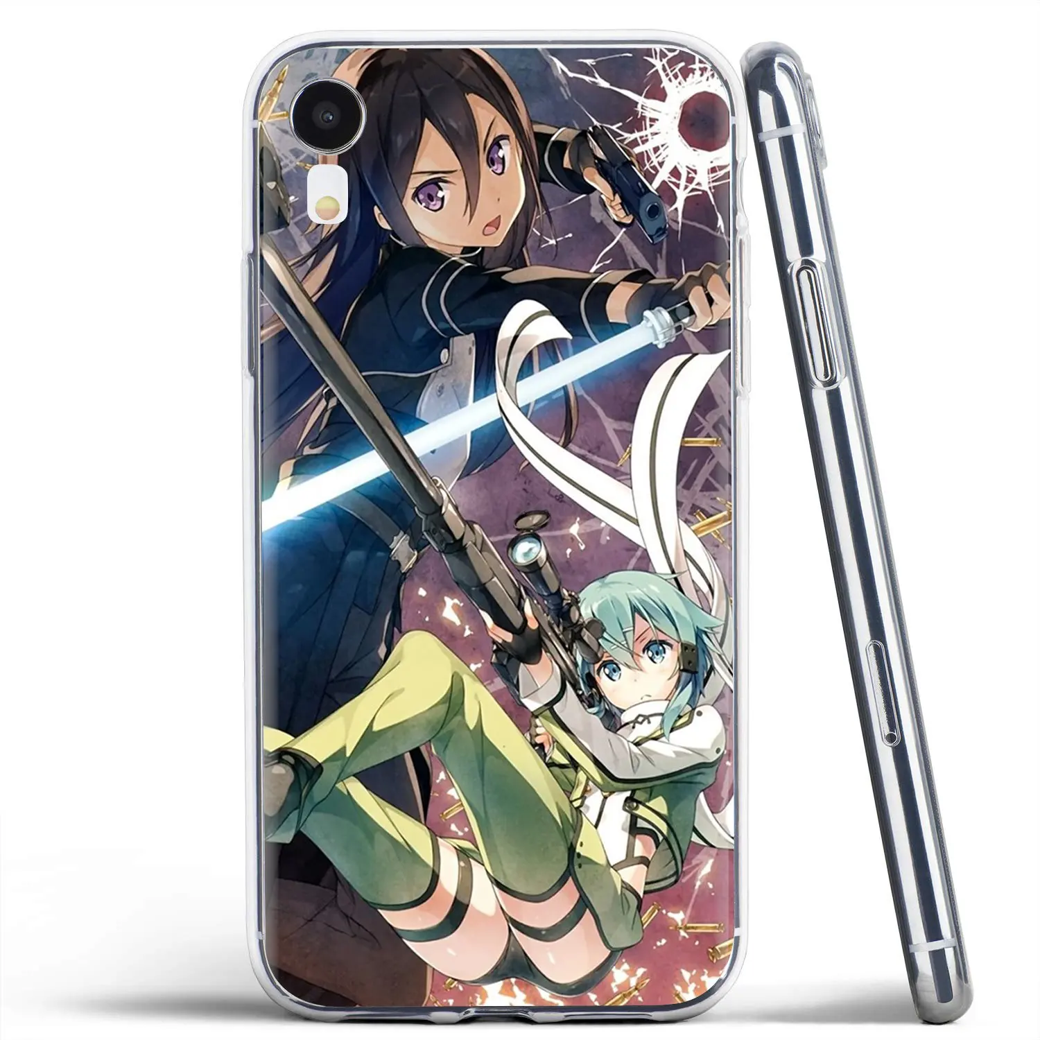 Мягкий чехол для Samsung Galaxy A10 A30 A40 A50 A60 A70 S6 Active Note 10 Plus Edge M30 sword art online 2 sinon | Мобильные