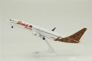 

33cm Assembled Aircraft Model Boeing 737-800 Indonesian Lion Airlines 1: 130 with Landing Gear Wheels ABS Airplane Model Toys