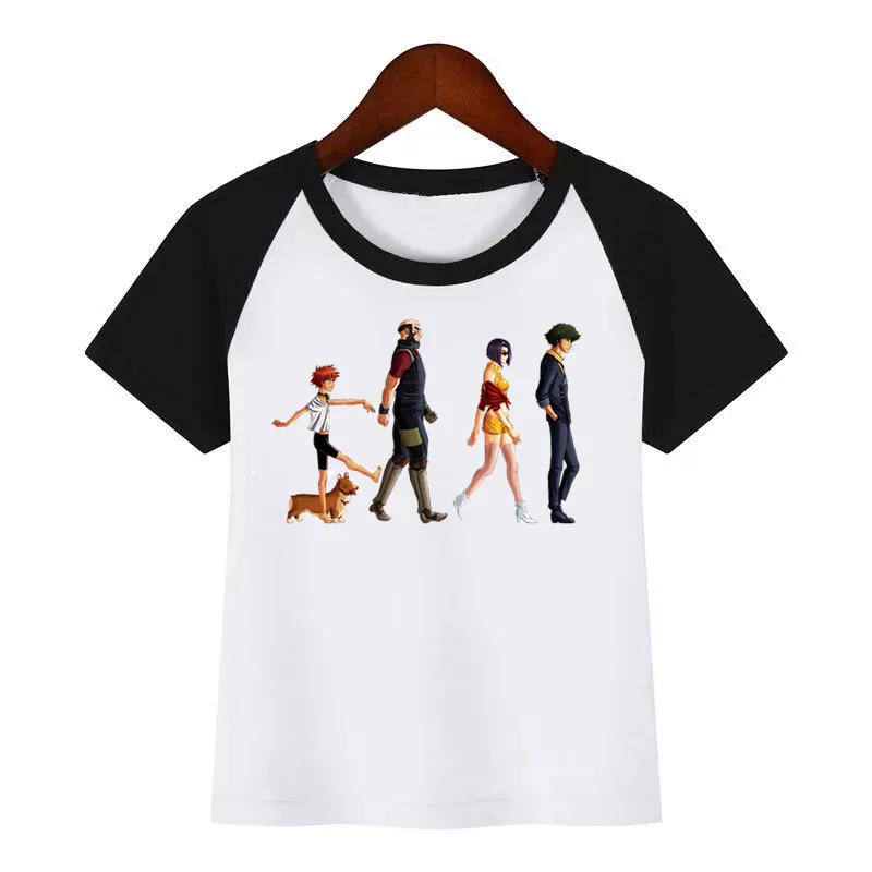 

Kids Funny Cowboy Bebop Japanese Anime O-Neck T Shirt Tees Summer Tops Children Girl T-Shirt Boy/Girls Clothing