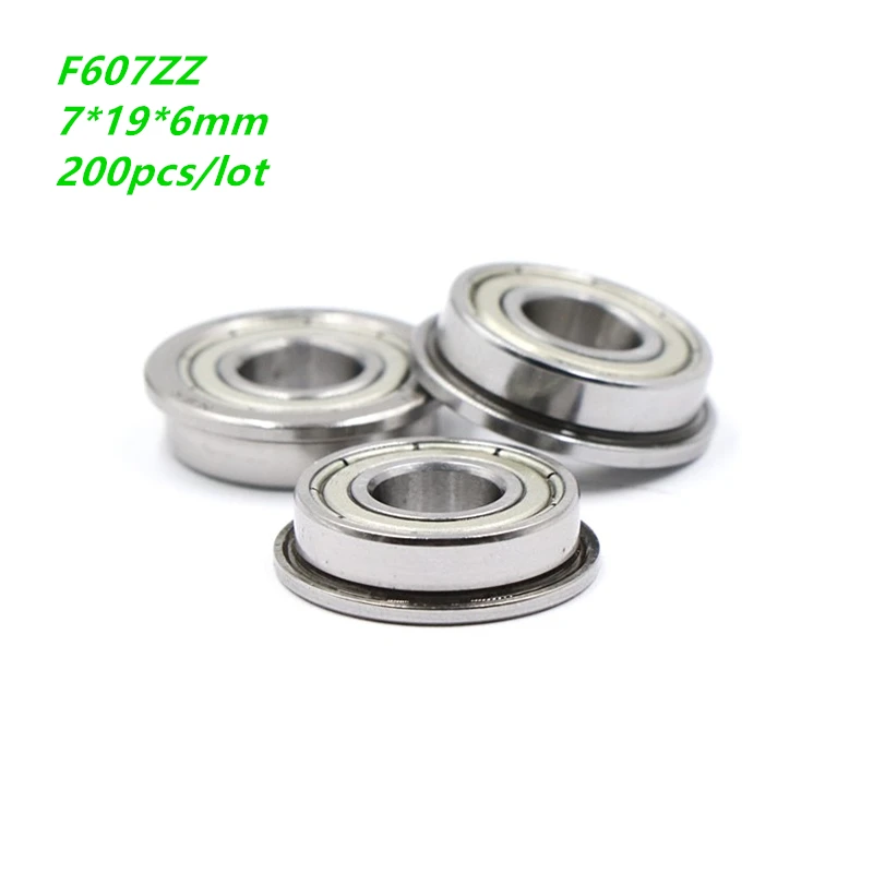 200 шт./лот F607ZZ F607Z F607 ZZ Z фланцевый подшипник 7x19x6|Стеклоподъемники| |