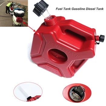 

3L 5L Boat Yacht Engine Marine Outboard Fuel Tank Oil Box Portable With Connector Red Plastic Anti-static for All Motorcycle