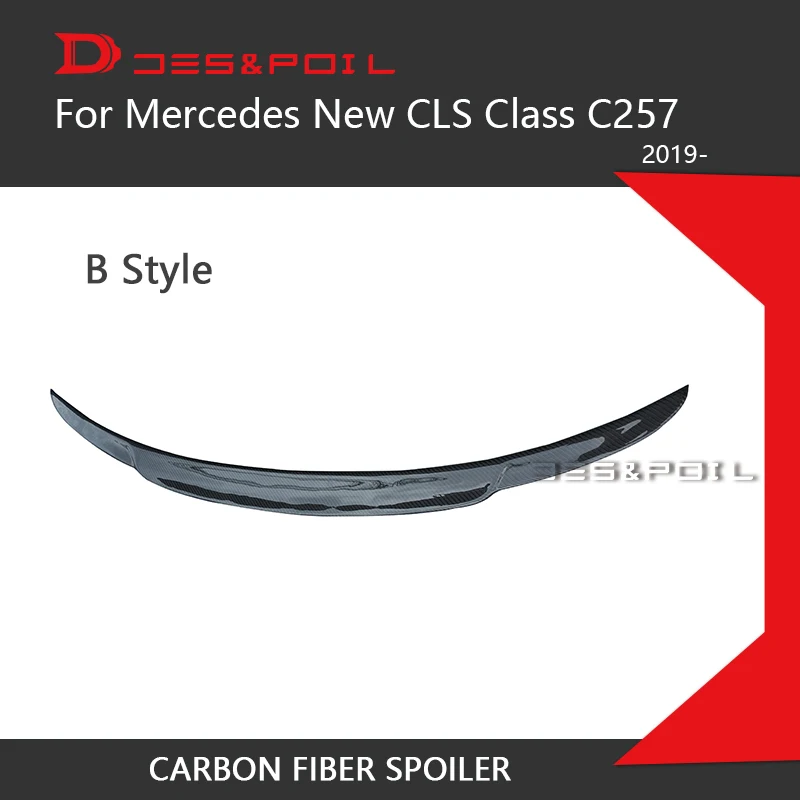 CLS C257 углеродного волокна задний спойлер багажника Bootlid губ AMG Brabs CS RT для Mercedes-Benz CLS300 CLS350 CLS450 CLS53 седан
