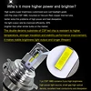 AC 12V H4 BA20D LED Motorcycle Headlight Blub DC 11V-60V 1600LM 6500K Moto Light 1860 Chip HS1 H6 Scooter Motobike Head Lamp ► Photo 3/6