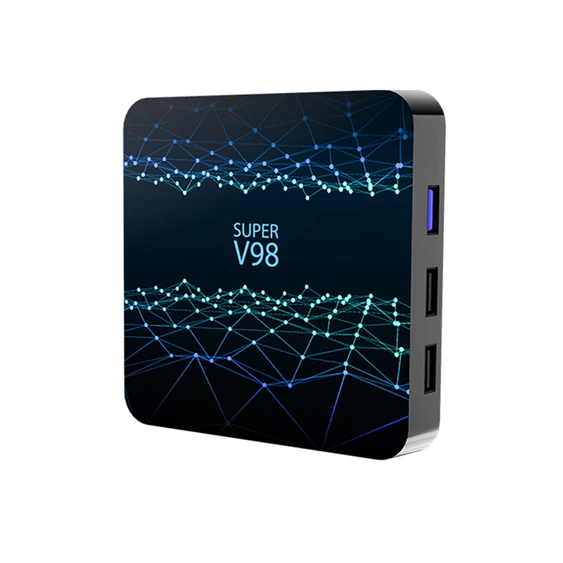 Флешка 1080P Full HD спутниковый ресивер V98 RK3318 2G + 16G 32G Android 9 0 сетевая телеприставка 4K