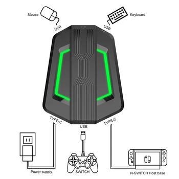

P6 Keyboard Mouse Converter Adapter Mouse Keyboard Controller Compatible For PS4/PS3/Xbox One/Xbox 360/N-Switch