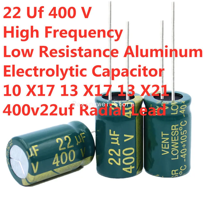 20 Pcs/lot 22uf 400v High Frequency Low Resistance Aluminum