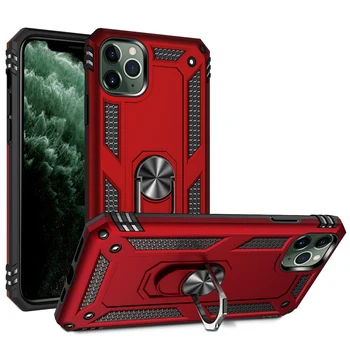 

Armor Dual Layer case 360 Degree Rotating Metal Ring Holder Kickstand Shockproof Cover for iPhone 11 Pro/iPhone 11 Pro MAX