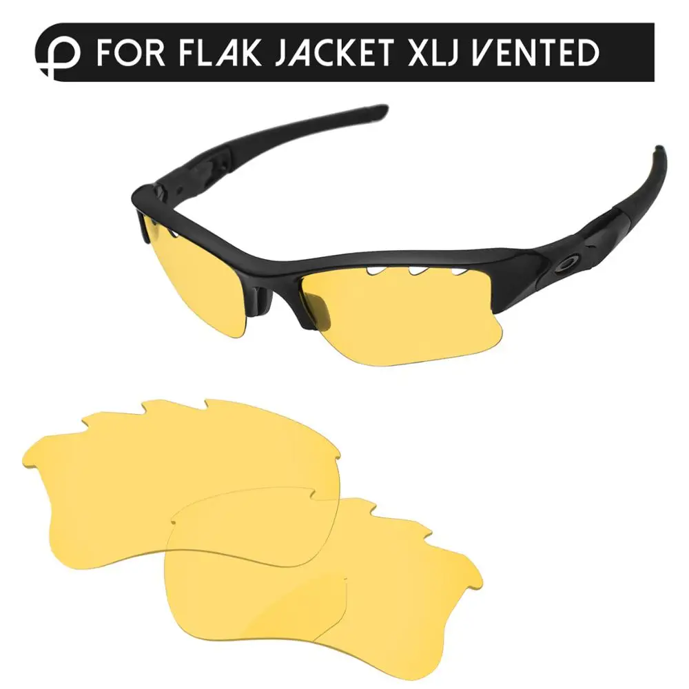 Papaviva кристально желтые Сменные линзы для Flak куртка XLJ солнцезащитные очки с отверстиями рамка UVA и UVB Защита