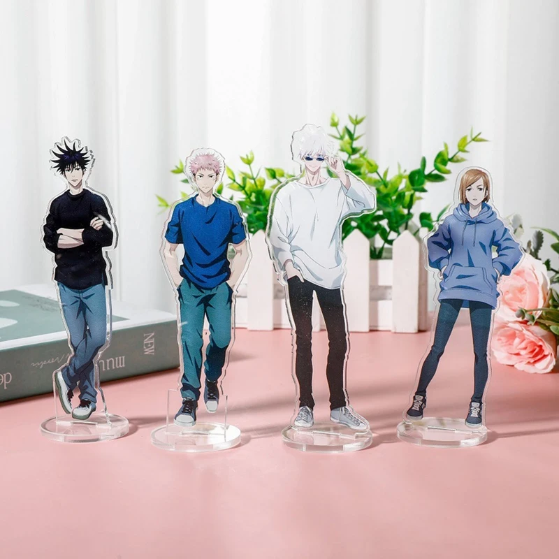 4 Styles New Japan Anime Jujutsu Kaisen Acrylic Figure Stand Model Plate Desk Decoration For Kids Gift