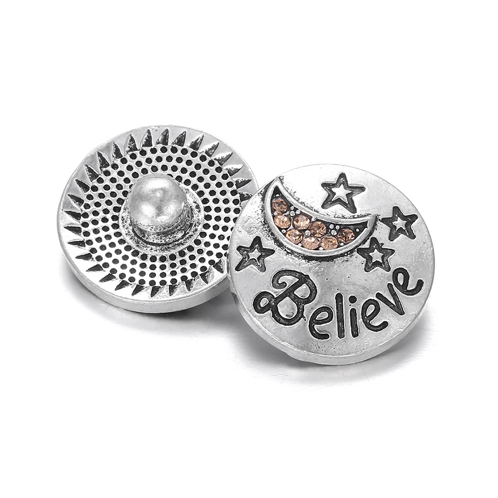 11 6pcs/lot New Family Snap Jewelry Mother Daughter Friends Forever Love Heart 18MM Snap Buttons for Snap Bracelet for 18 Mm Snaps - Окраска металла: 11