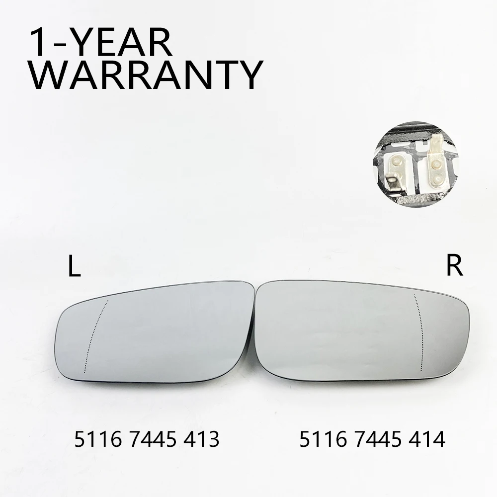 Hand Heated Mirror Glass 51167445414 51167445413 for BMW 5Series 