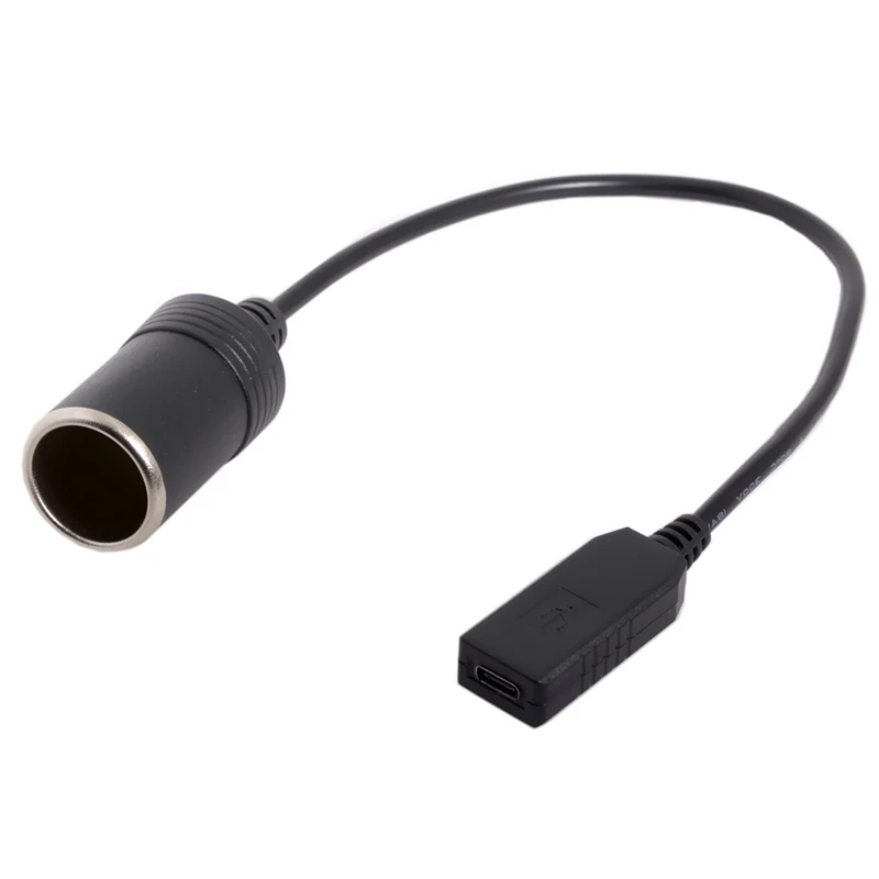 Usb-C Usb 3,1 type C к прикуривателю штепсельная вилка зарядное устройство кабель 20 в 100 Вт Авто аксессуары для интерьера