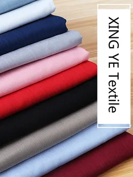 Cotton Linen Cloth Garment Fabric Pure Pigment Color Artificial Linen Material Handmade Diy Clothes Fabrics for Sewing by Meter 3