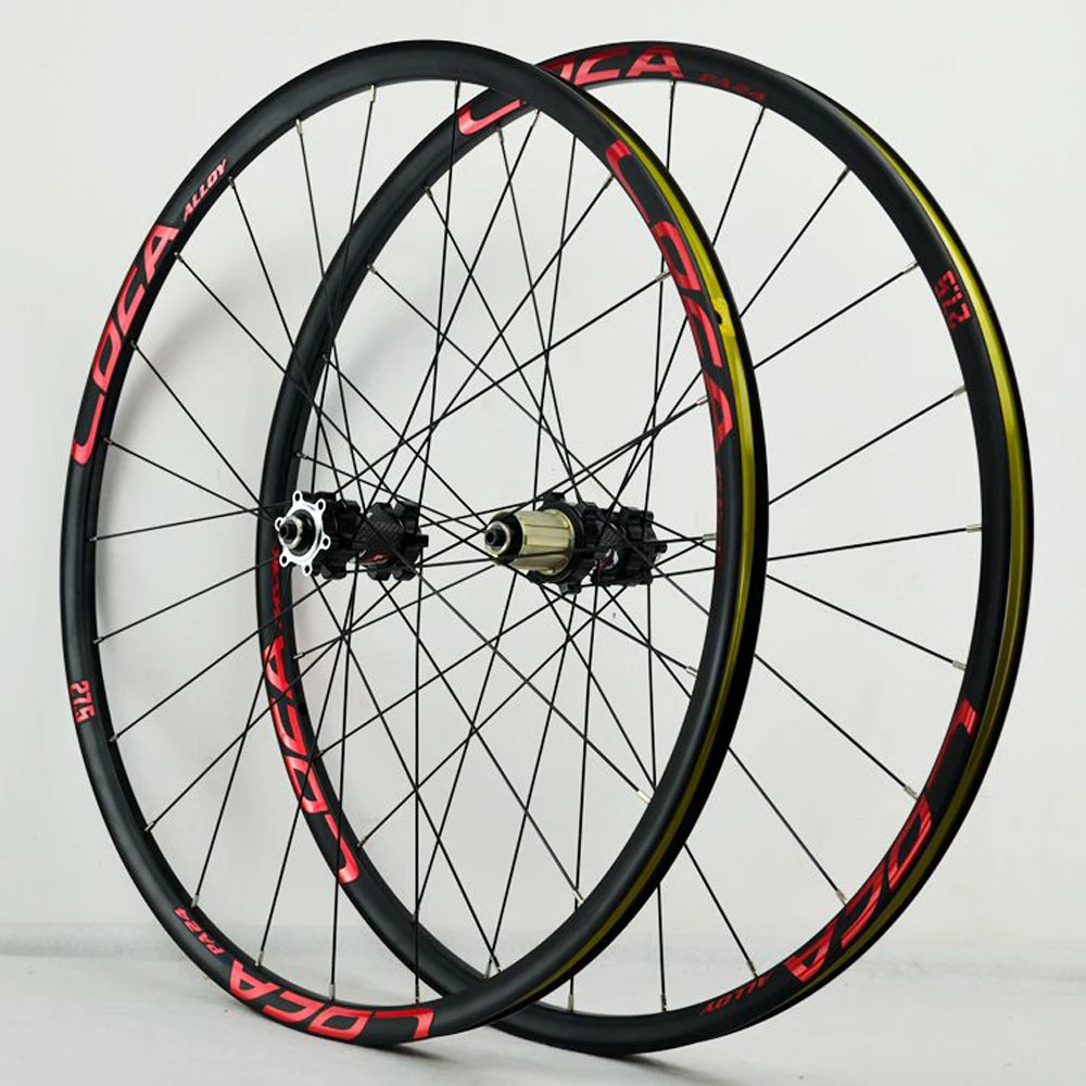 Pasak-juego de ruedas para Mtb 26 27,5 29er 700C, ruedas de disco rectas con 24 agujeros, rodamiento suave, delanteras, 2 y 4 traseras, ultraligeras