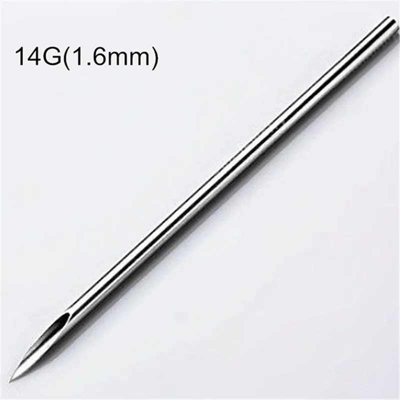 10pcs 14G 16G 18G Piercing Needles Tattoo Accessory Disposable Sterile Body Piercing Needle For Navel Ear Nose Tattoo Supply