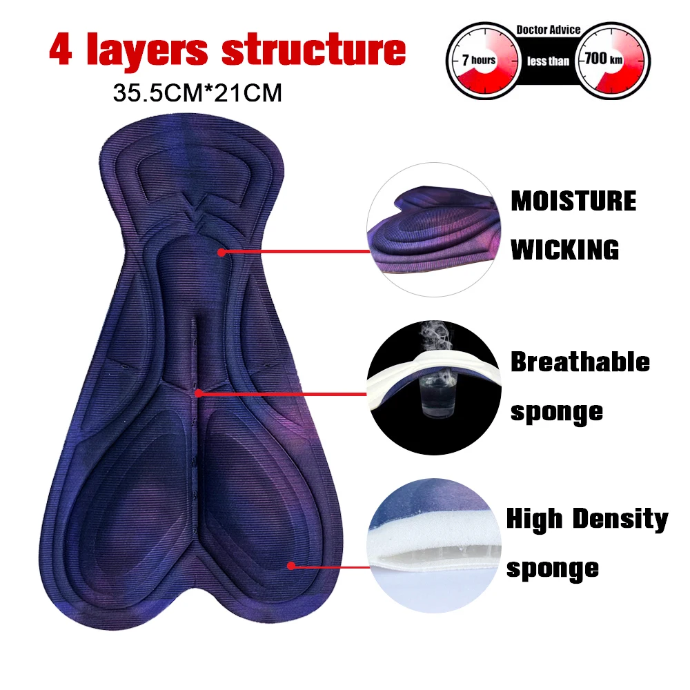 Men Cycling Shorts Cushion 3D Gel Pad Breathable Road MTB Bike Bicycle Riding Cushion DIY Cycling Underwear Padded